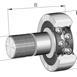 Cuscinetto a rullo INA, Ø 52mm, lungh. rullo 63.6mm, foro int. 20mm