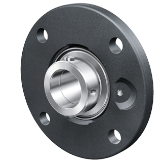 Cuscinetto flangiato INA, 4 fori di montaggio da 14mm, Ø int 50mm, dimensioni 165mm x 62.8mm x 37.1mm, in Ghisa