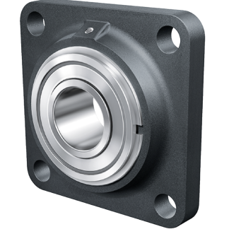 Cuscinetto flangiato INA, 4 fori di montaggio, Ø int 40mm, dimensioni 130mm x 33.7mm, in Ghisa