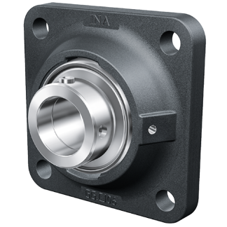 Cuscinetto flangiato INA, 4 fori di montaggio, Ø int 50mm, dimensioni 143mm x 60.6mm, in Ghisa