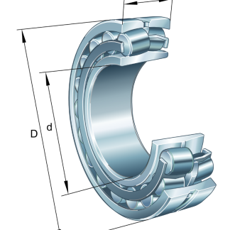 Cuscinetto a rullo FAG, Ø int. 40mm, Ø est. 80mm, guida larga 23mm
