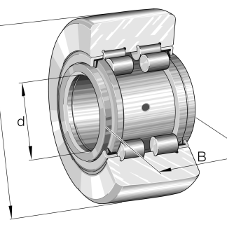 Cuscinetto a rullo INA, Ø 110mm, lungh. rullo 32mm, foro int. 50mm