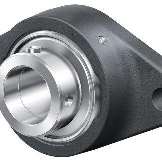 Cuscinetto flangiato INA, 2 fori di montaggio, Ø int 25mm, dimensioni 124mm x 70mm x 46mm, in Ghisa