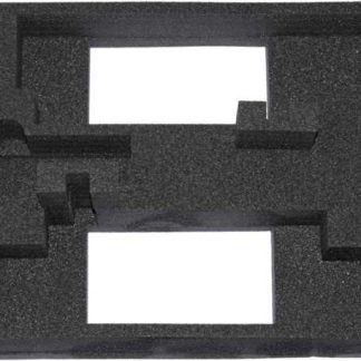 Inserto in schiuma Gossen Metrawatt Rettangolare, Nero, 378 x 304 x 200mm