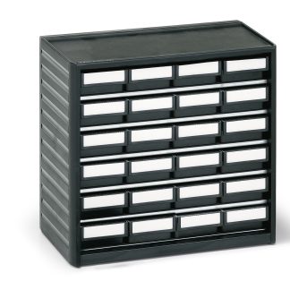 Cassettiera portaminuterie Treston, 24 cassetti , 290mm x 310mm x 180mm