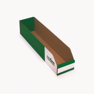 Cestino Kbins Verde, Bianco Cartone No, 100mm x 100mm x 450mm