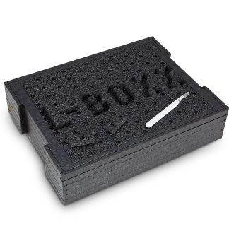 Inserto in schiuma BS SYSTEMS Rettangolare, Nero, 400 x 310 x 15mm, per L-BOXX 136, LS-BOXX