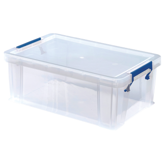 Scatola di stoccaggio Fellowes in Plastica, 10L, col. Trasparente, 15.5cm x 39.5cm x 25.5cm