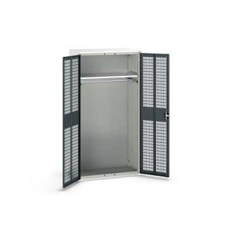 Armadietto da pavimento a 2 ante Bott in Lamiera di acciaio, 1050 x 550 x 2000mm, 1 ripiano, 0 cassetti, Bloccabile