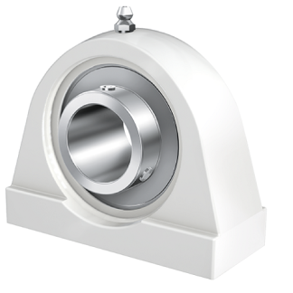 Involucro cuscinetto assiale, INA RSHE25-TV-VA-FD, Ø interno 25mm, foro di montaggio M10 mm, alto 73.5mm, in Plastica