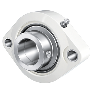 Cuscinetto flangiato INA, 2 fori di montaggio da 11mm, Ø int 35mm, dimensioni 126mm x 94mm x 42.8mm, in Plastica