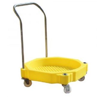 Carrello con ruote PE Ecospill Ltd No, carico 300kg, 725mm x 725mm x 990mm