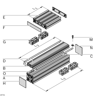 Cuscinetto a guide lineari Bosch Rexroth, serie LF12, carrello da 90mm x 45mm
