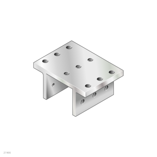 Carrello a guide lineari Bosch Rexroth, serie EcoSlide, carrello da 109mm x 80mm, per guida larga 45mm