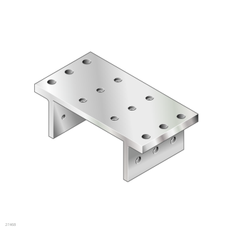 Carrello a guide lineari Bosch Rexroth, serie EcoSlide, carrello da 154mm x 80mm, per guida larga 90mm