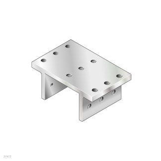 Carrello a guide lineari Bosch Rexroth, serie EcoSlide, carrello da 124mm x 80mm, per guida larga 60mm