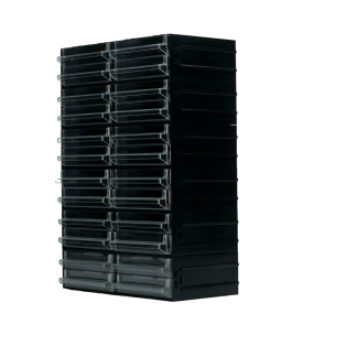 Cassettiera portaminuterie RS PRO, 24 cassetti , 225mm x 338mm x 133mm