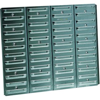 Pannello a muro contenitore Raaco Nero Acciaio No, 440mm x 520mm