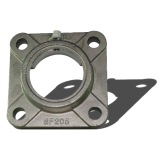 Cuscinetto flangiato Beco, 4 fori di montaggio, Ø int 47mm, in Acciaio inossidabile