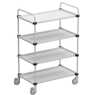Carrello Treston in Acciaio, 4 ripiani 1090 x 530mm, portata max 150kg