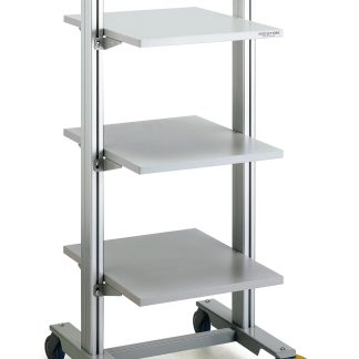 Carrello Treston in Alluminio, acciaio, 3 ripiani 530 x 650mm, portata max 150kg