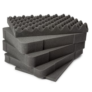 Inserto in schiuma Nanuk Cassetta per uova/ rettangolare, Grigio scuro, 15 x 10 x 7.625poll, per Nanuk 918