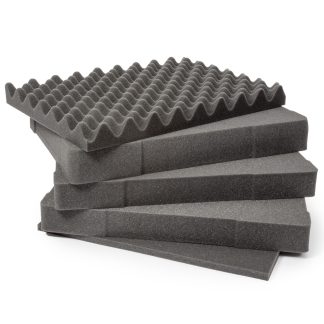 Inserto in schiuma Nanuk Cassetta per uova/ rettangolare, Grigio scuro, 18.4375 x 13.25 x 8.75poll, per Nanuk 933