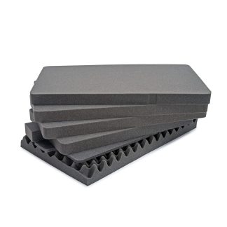 Inserto in schiuma Nanuk Cassetta per uova/ rettangolare, Grigio scuro, 27.9375 x 16.5 x 9.125poll, per Nanuk 962