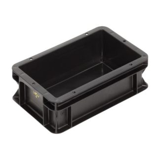 Scatola di stoccaggio 8888 in Polipropilene, col. Nero, 300mm x 200mm x 100mm