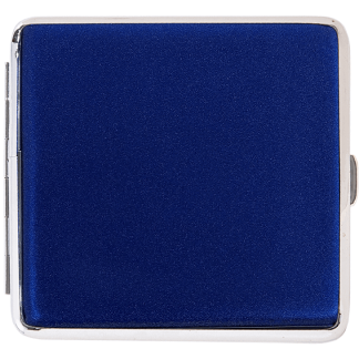 Metall Etui Blau-Glitzernd