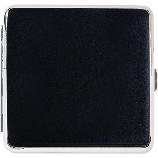 Metall Etui Schwarz-Glitzernd