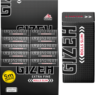 Gizeh Black Rolls Slim 20 x 5m