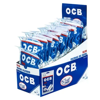 OCB Just Paper Slim Filter 120 x 6 mm 34er Box