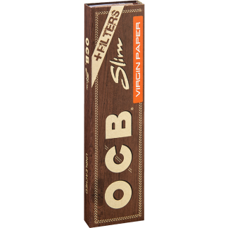 OCB Unbleached Slim Virgin 32 Blatt mit Tips