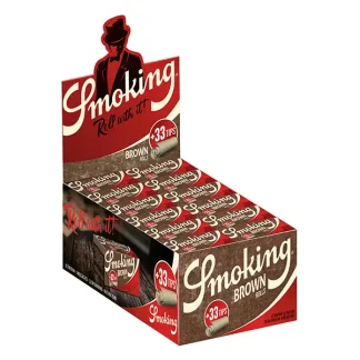 Smoking Blättchen Brown Rolls 24 x 4 m Tips Box