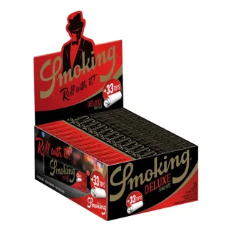 Smoking Blättchen Deluxe King Size 24 x 33 Blatt Tips Box