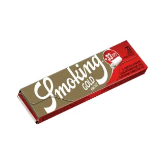 Smoking Blättchen Gold King Size 33 Blatt Tips