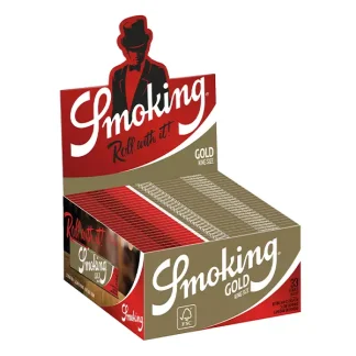Smoking Blättchen Gold King Size 50 x 33 Blatt Box