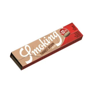 Smoking Blättchen Thinnest Brown King Size 33 Blatt Tips