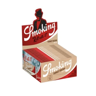 Smoking Blättchen Thinnest Brown King Size 50 x 33 Blatt Box