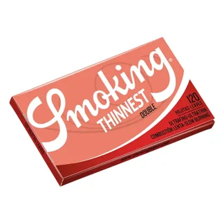 Smoking Blättchen Thinnest Double Regular 120 Blatt