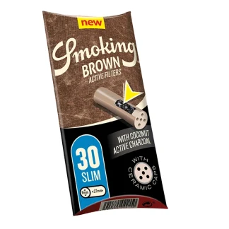 Smoking Brown Active Filter Aktivkohlefilter mit Kokosnuss 27 x 6 mm