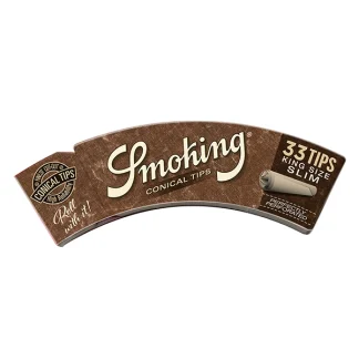 Smoking Brown Conical Tips King Size Slim Ungebleicht 78 x 26 mm