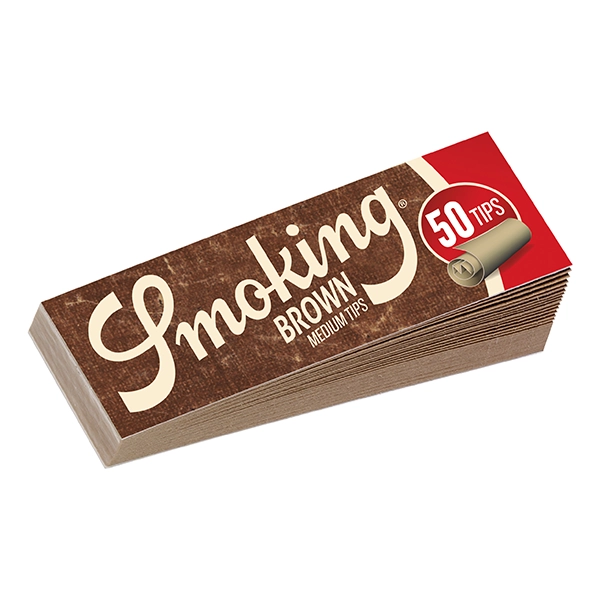 Smoking Brown Medium Tips Ungebleicht 60 x 20 mm
