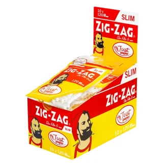 Zig Zag Just Paper Filter Slim 120 x 6 mm 10er Box