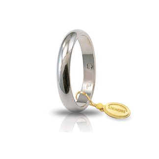 Fede Nuziale Classica da 4,00 Gr Unoaerre Oro Bianco