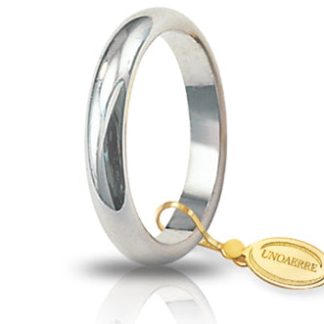 Fede Nuziale Classica da 5,00 Gr Unoaerre Oro Bianco