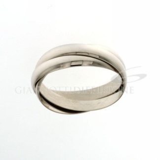 White Gold Braided Ring