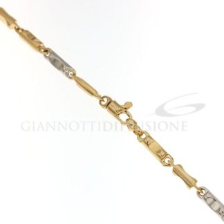 Two-tone tubular bracelet