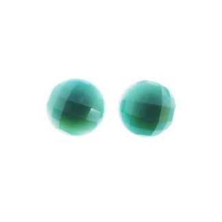 Rajola Gold and Green Agate Earrings